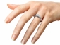 round centre diamond ring MW61 on finger view