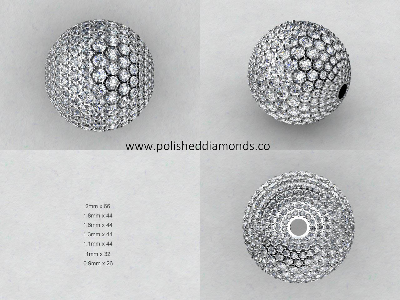 Diamond Ball Pendant CAD