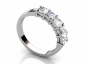 wedding rings multi diamonds MW58 profile view
