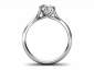 White gold rings engagement SWR28 through finger view