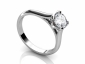 Solitaire rings white gold SWR31 profile image view