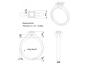 Princess diamond solitaire ring Platinum CAD image SPAP45 