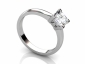 Engagement ring profile view princess diamond SPAP52  