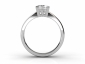 Engagement ring through finger view princess diamond SPAP52 