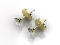 0.50ct EPCY003 princess studs birds eye view