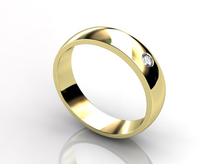 Yellow Gold Wedding Bands WGDY02  