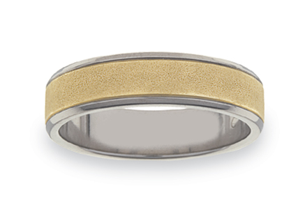 Gold and Titanium Wedding Rings WGT07