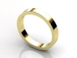 yellow gold ring flat profile WLY03 